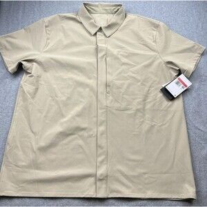 Nike 24.7 Perfect Stretch Dri-Fit Top Snap Button Shirt HQ6958-253 Men’s Large